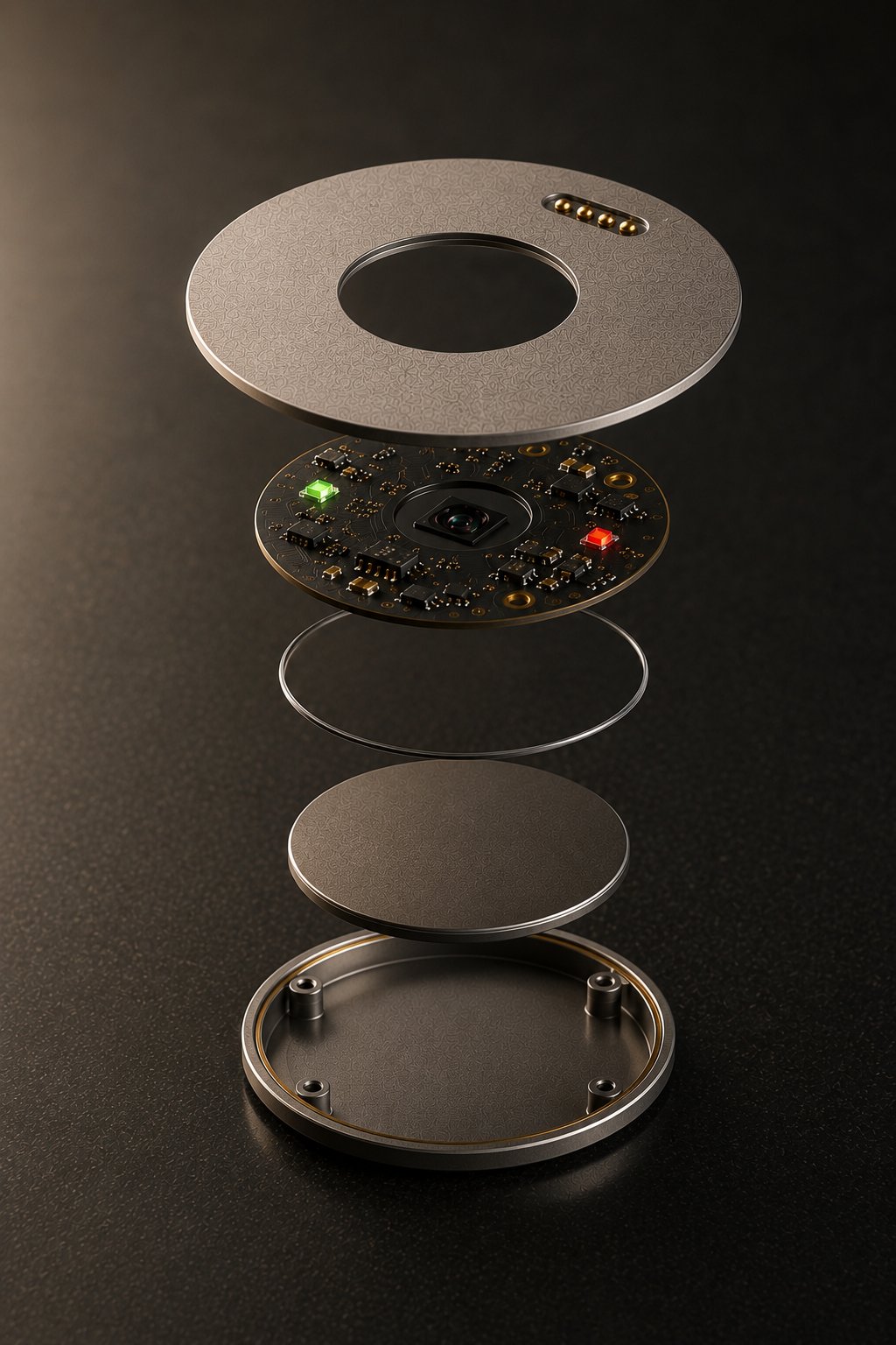 Exploded view of the nestor module layers
